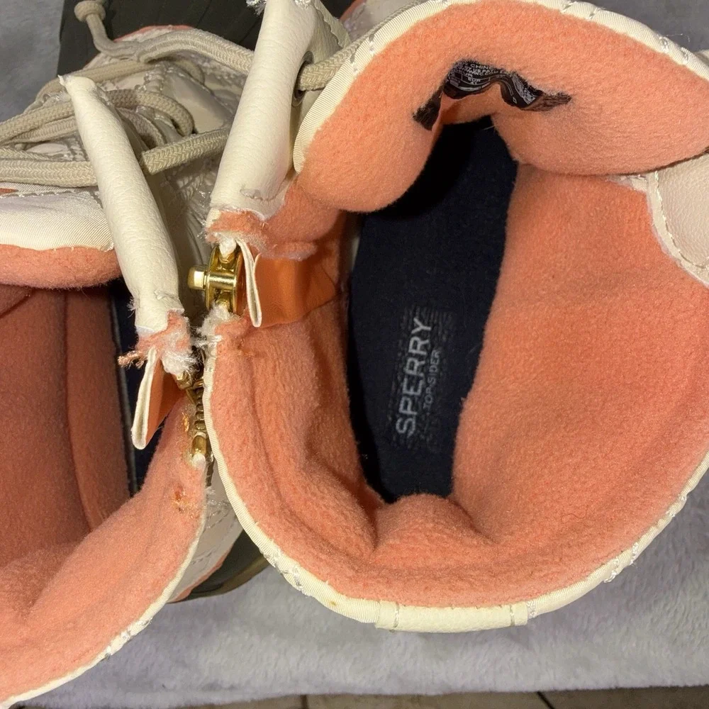Sperry Syren Gulf Quilted Nylon‎ Pop Duck Boot Women's Microfleece Lined Size 10